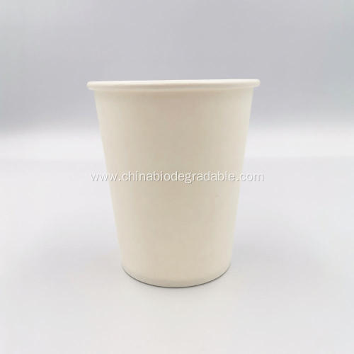 PLA Cornstarch Paper Cup For Hot Cold Drink